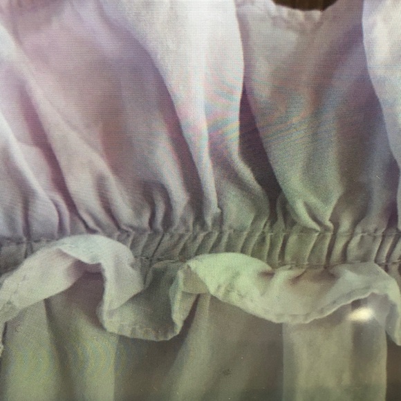 Pink Ruffled Kids Tank Top - Picture 3 of 3